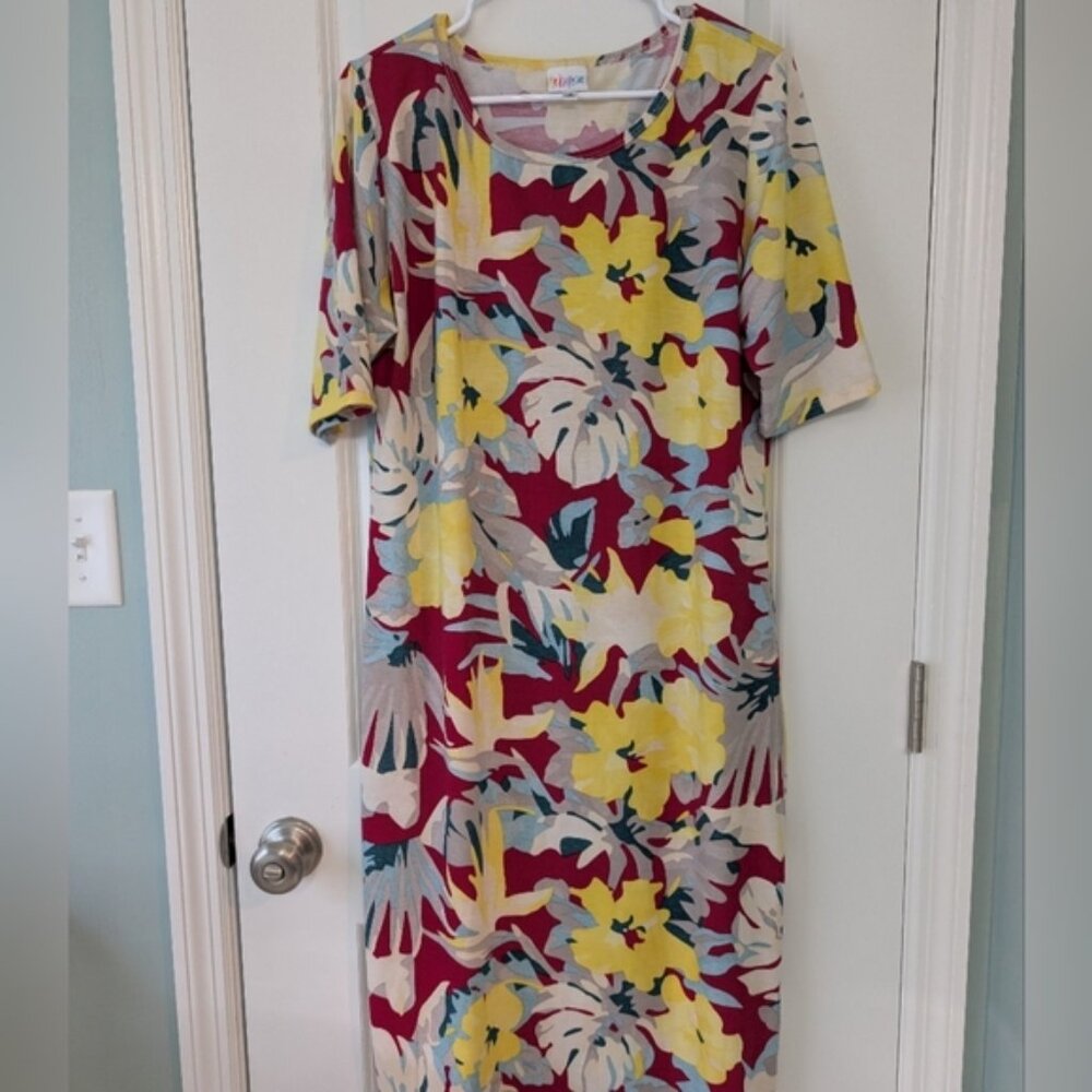 LulaRoe Women's 2XL, Floral Julia Dress